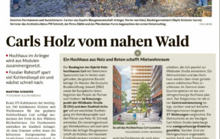 CARLs Holz vom nahen Wald