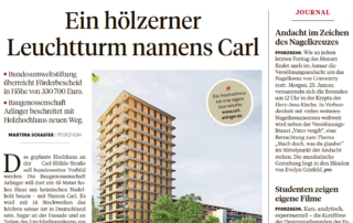 Ein hölzerner Leuchtturm namens Carl