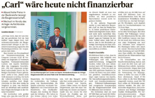 CARL wäre heute nicht finanzierbar