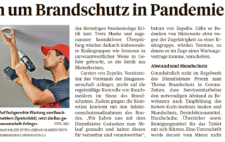 Diskussion um Brandschutz in Pandemie-Zeiten